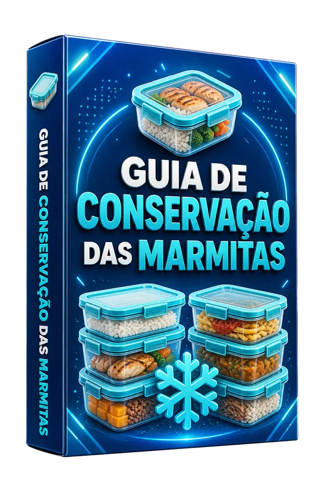 Mockup do bônus Guia de Conservação das Marmitas